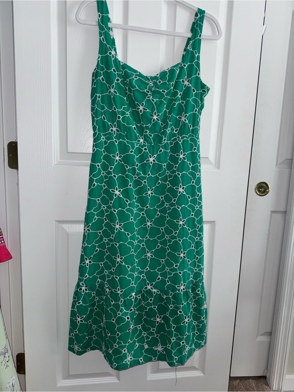 Draper James Green Floral Sundress